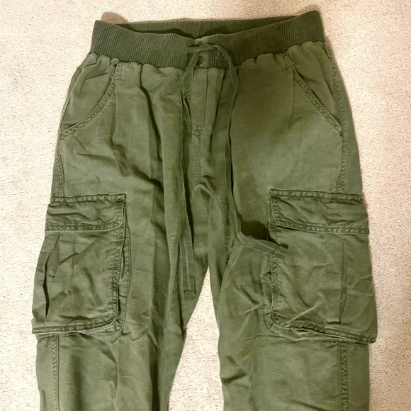 - Linen and cotton joggers, Aerie, size 2 regular, distressed look. New! - Picture 5 of 13